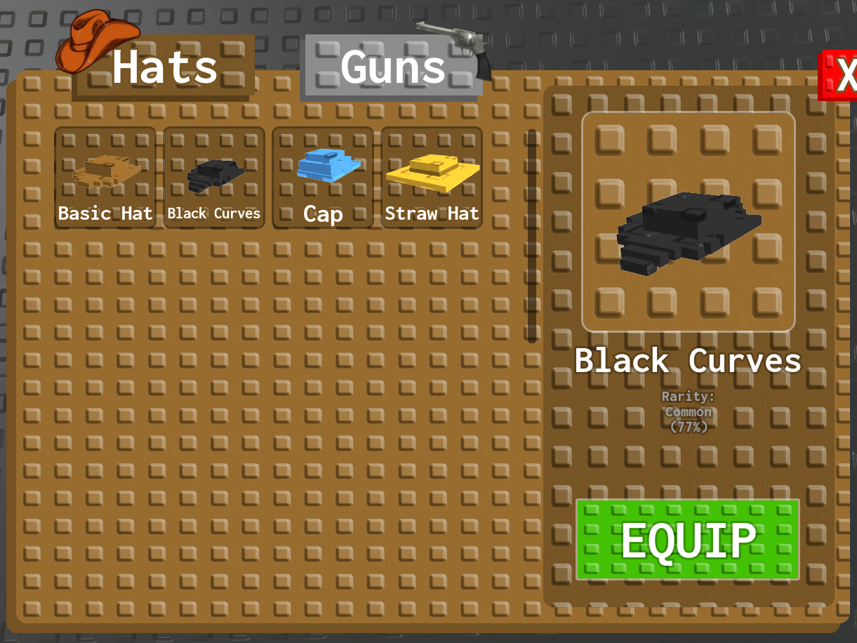 Hats and Guns GUI